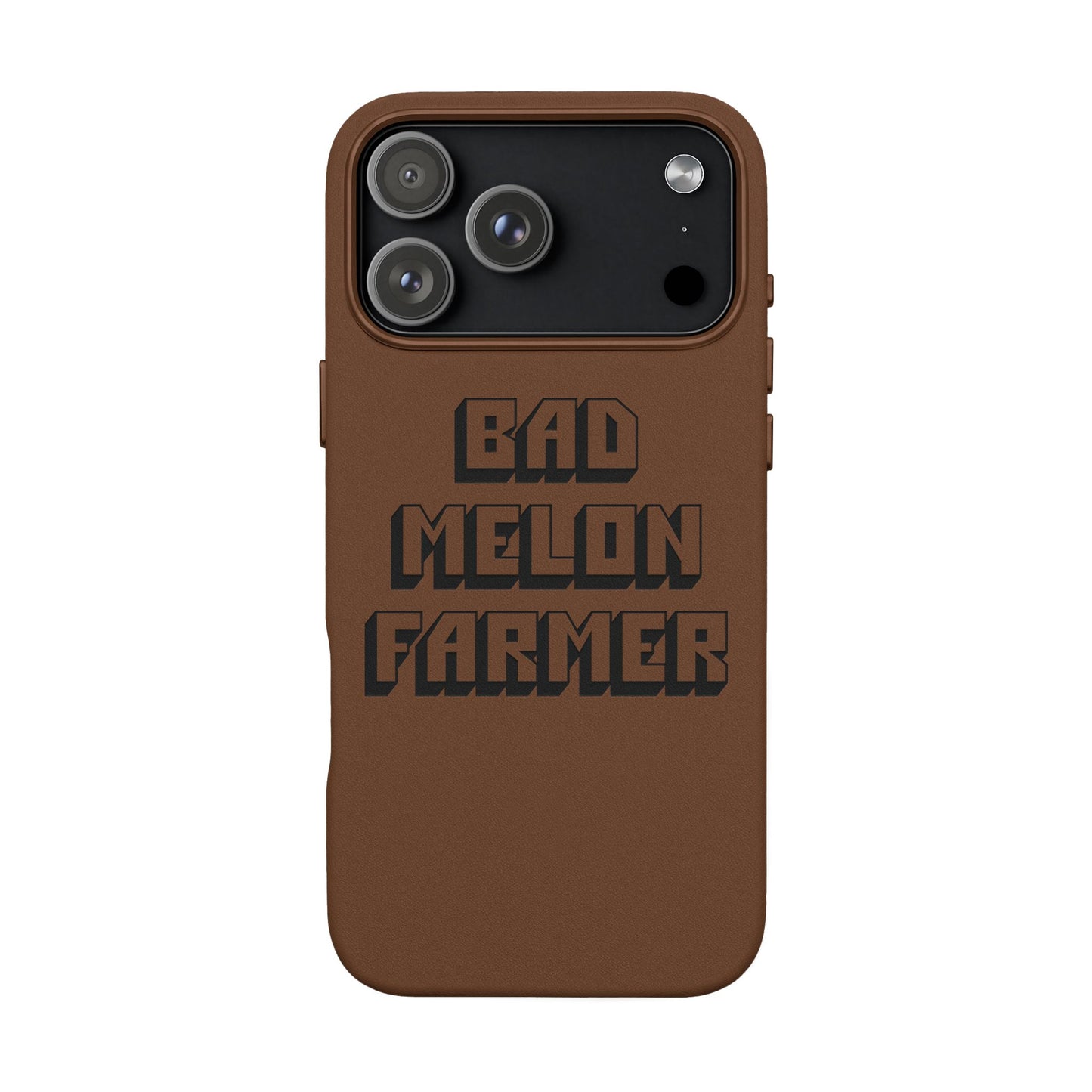 Bad Melon Farmer faux leather phone case