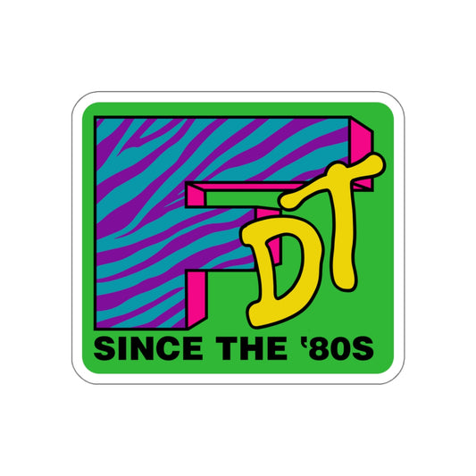 I Want My FDT Zebra vinyl sticker