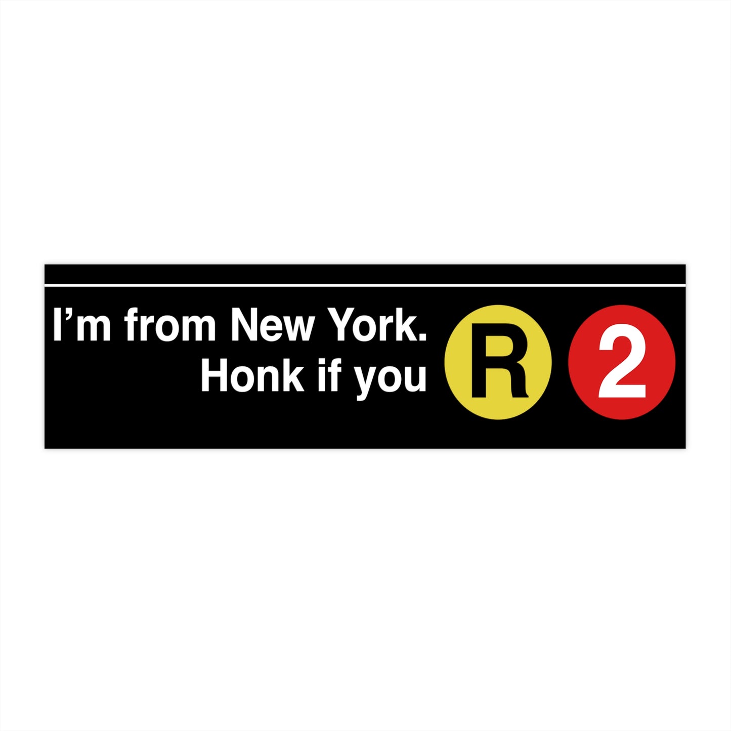 I'm From New York bumper sticker