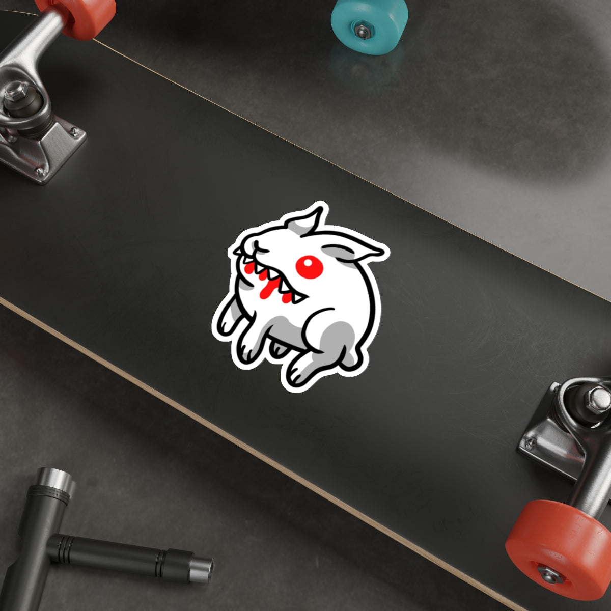 Camelot Crashers Rabbit Pet vinyl sticker