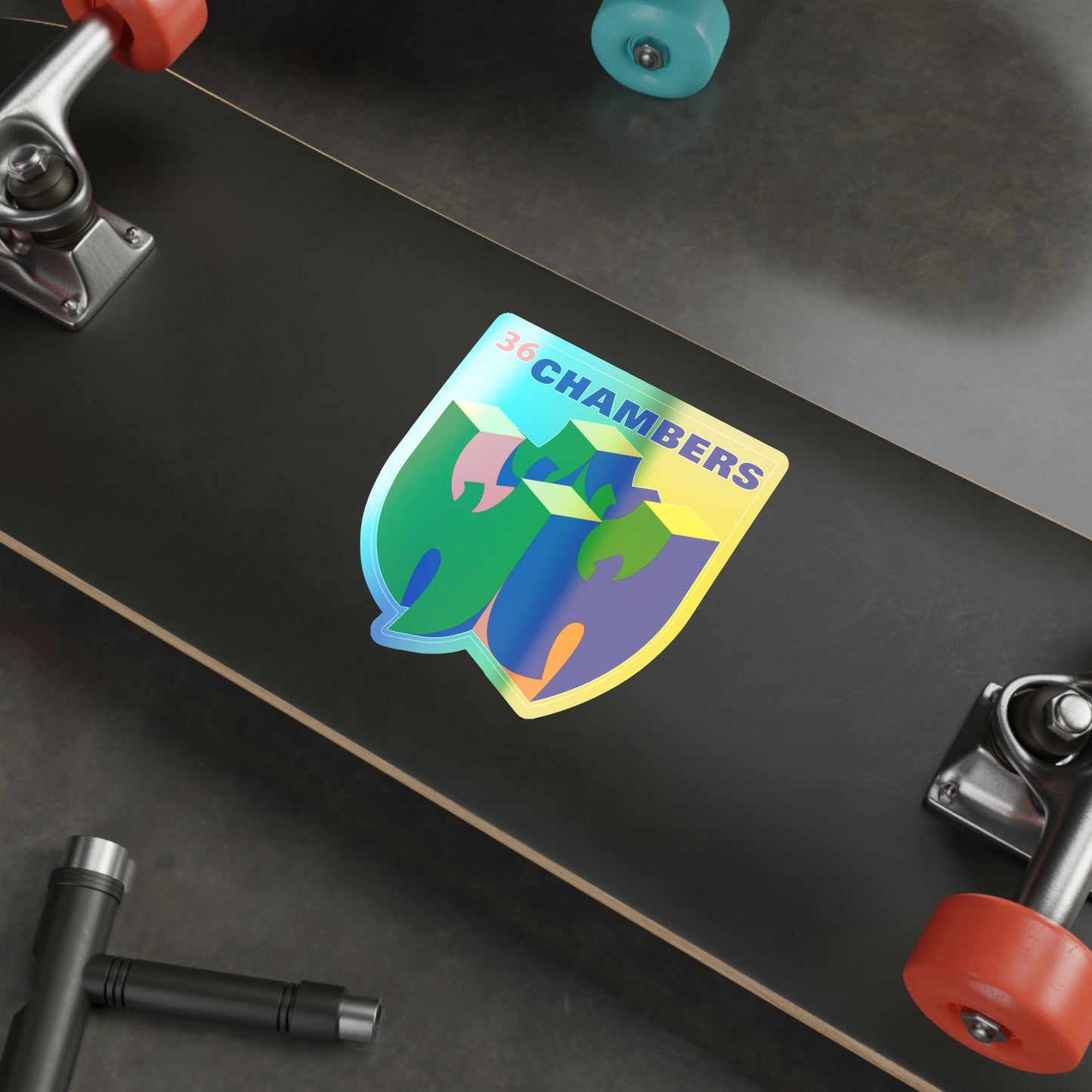WUtendo 64 holographic vinyl sticker