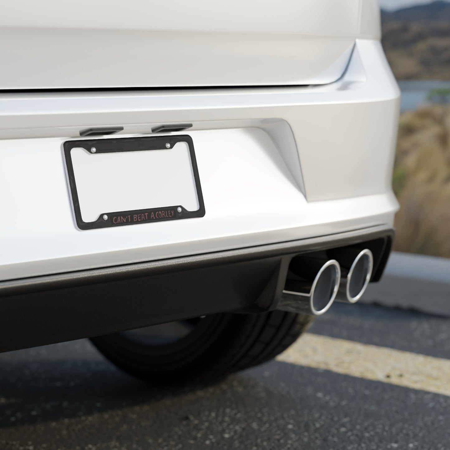 Can't Beat a Corley license plate frame