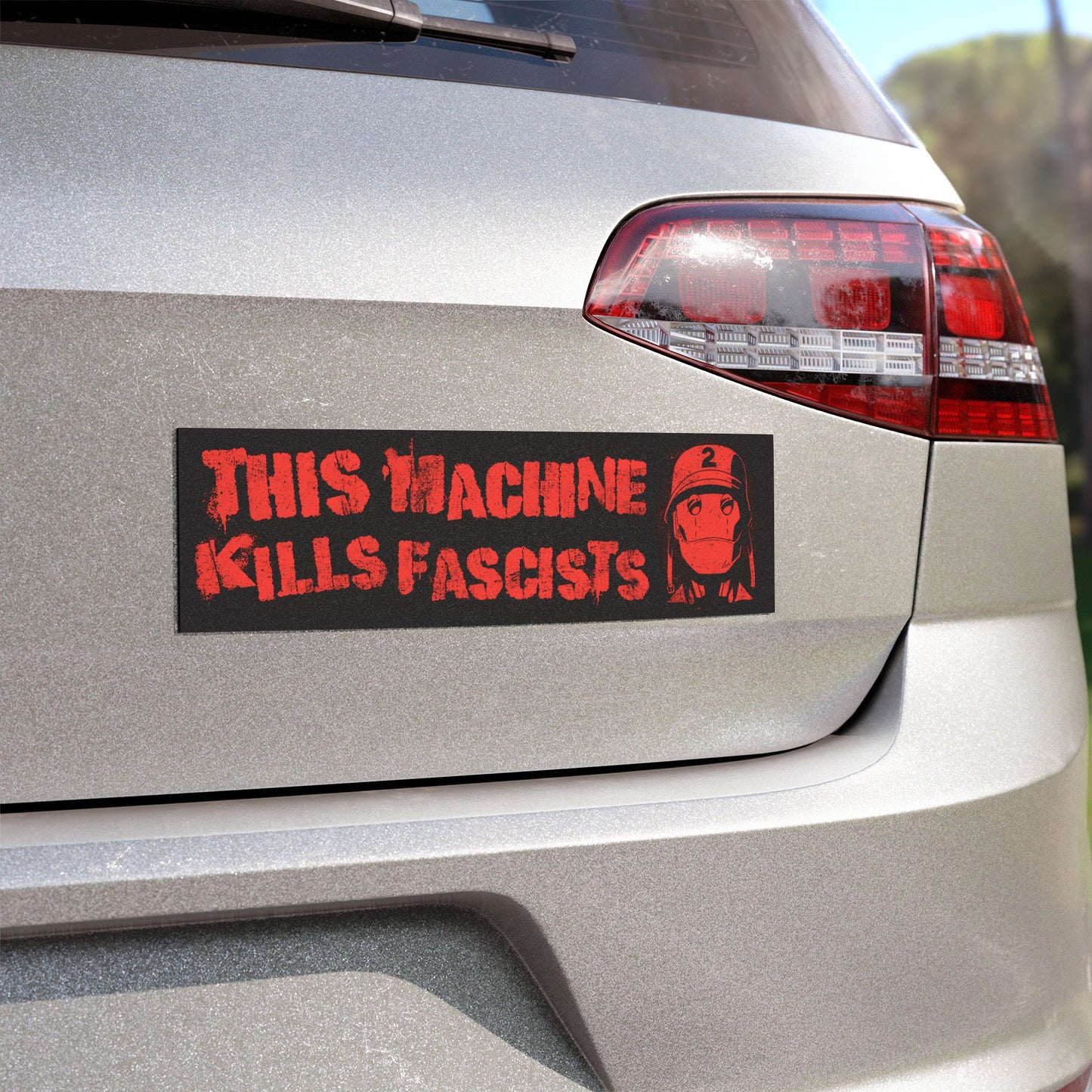 This Machine Kills Fascists 10" x 3" bumper magnet