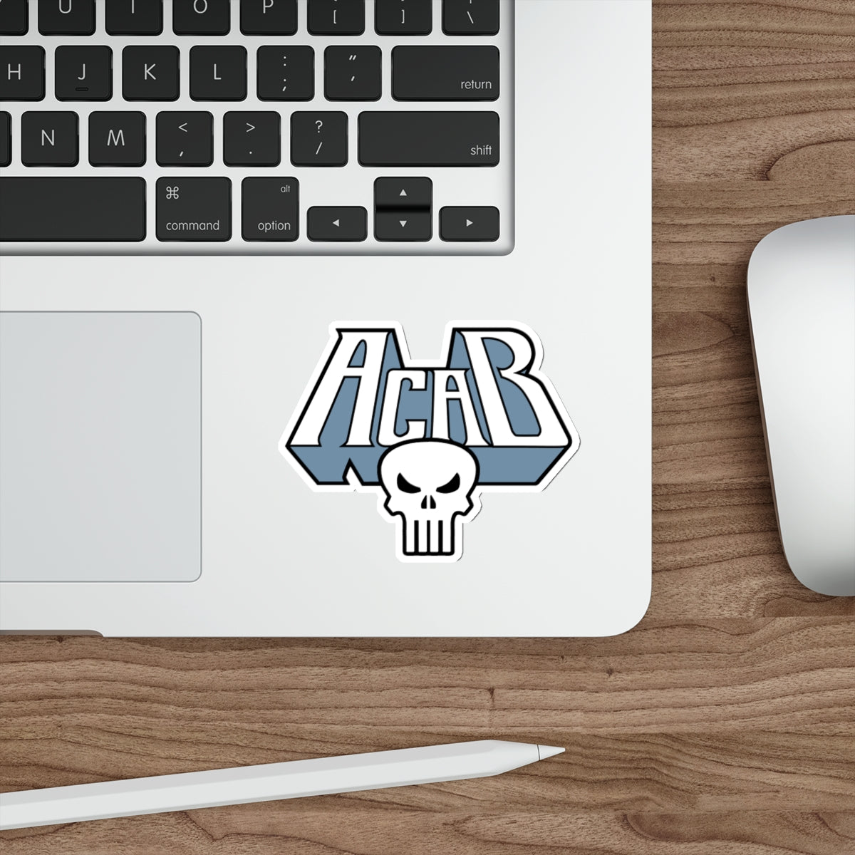 Archaic Corrupt And Broken WHITE vinyl sticker