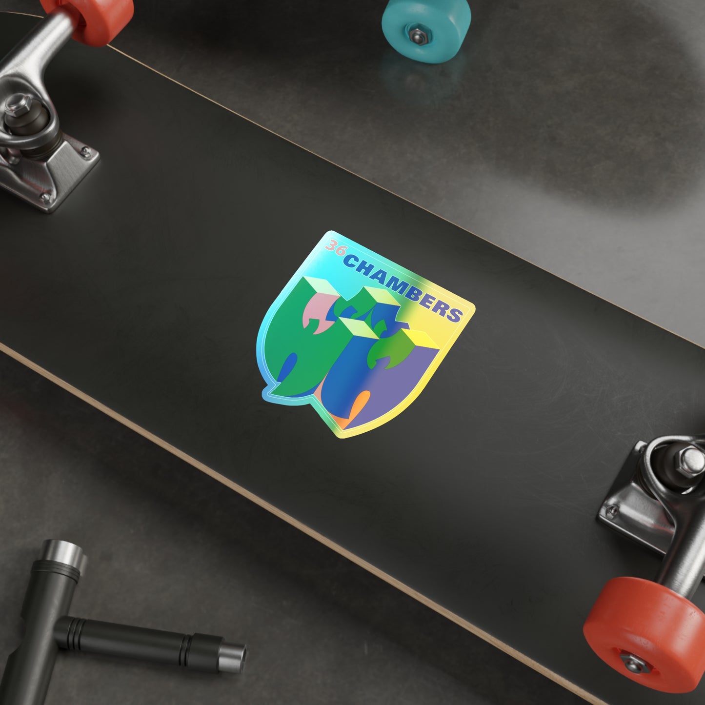 WUtendo 64 holographic vinyl sticker