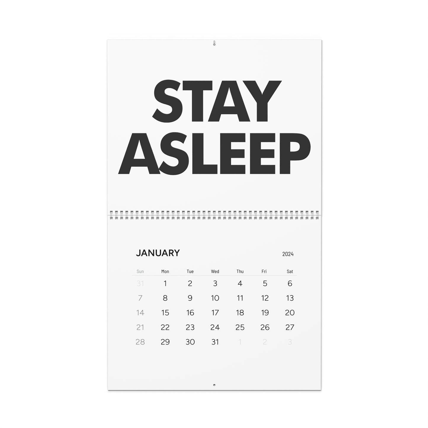 They Schedule 2024 Wall Calendar