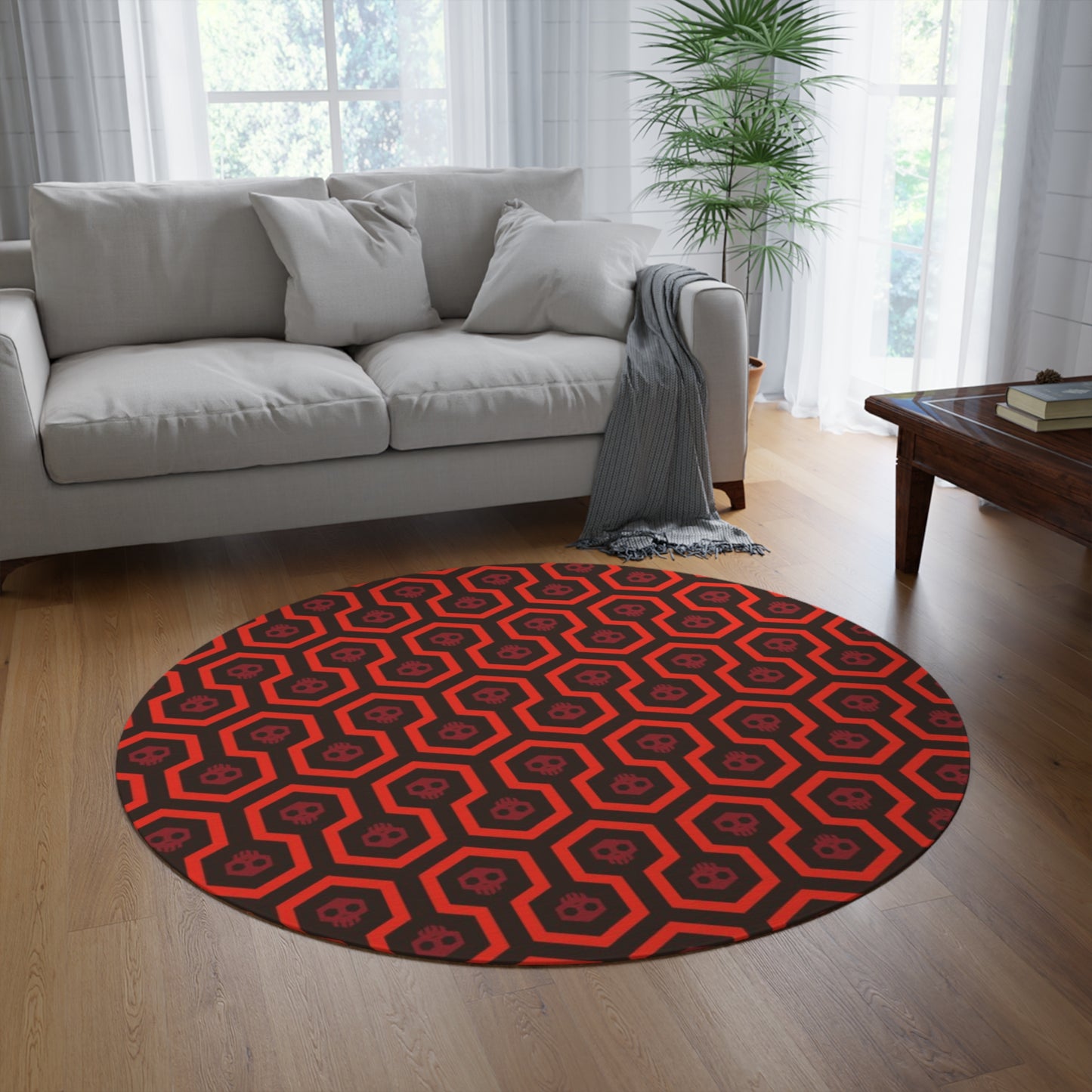 Death Shines round rug