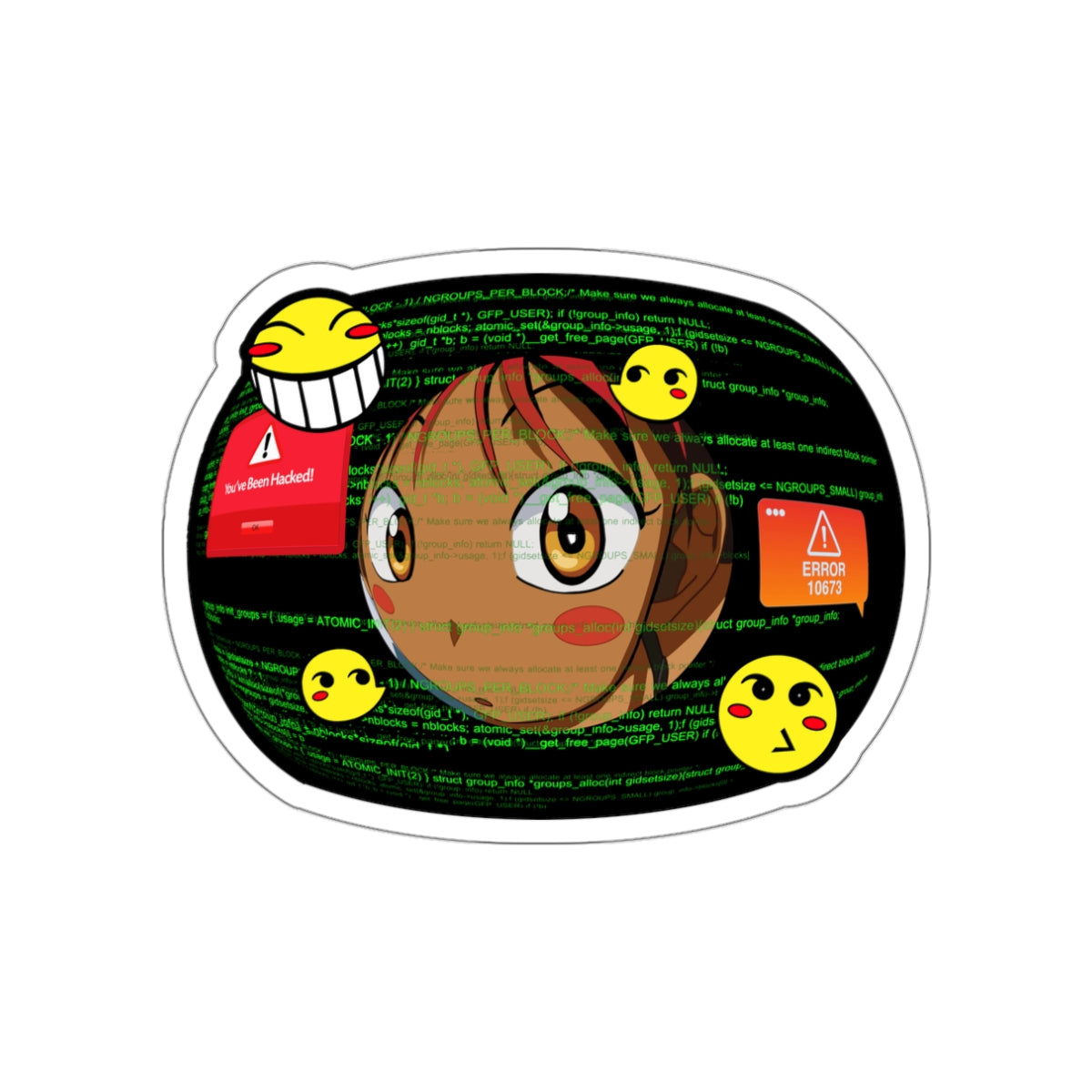 You've Been Hacked vinyl sticker