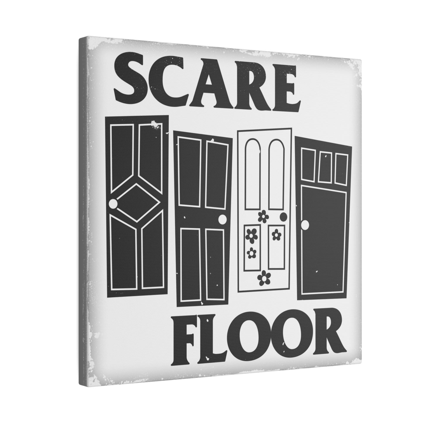 Scare Floor 12" X 12" canvas print