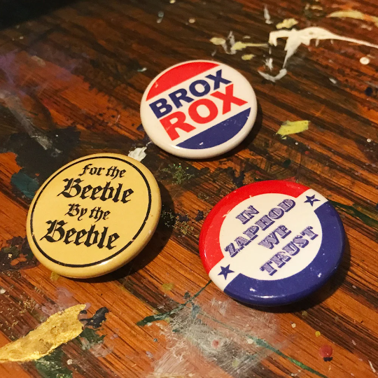 Beeblebrox for prez! 3 1.25" button set