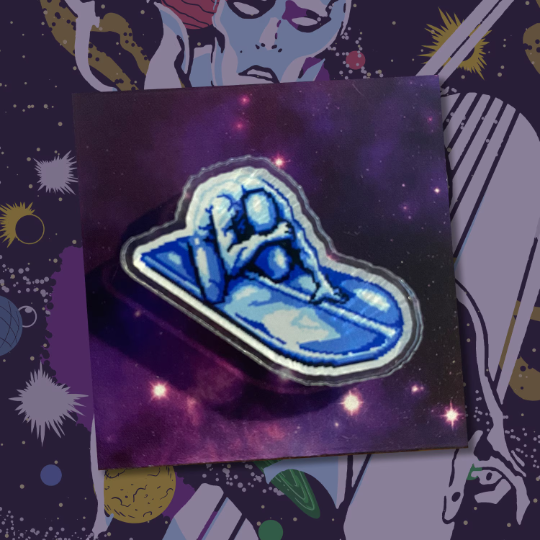 Sadder Surfer 1.25" acrylic pin