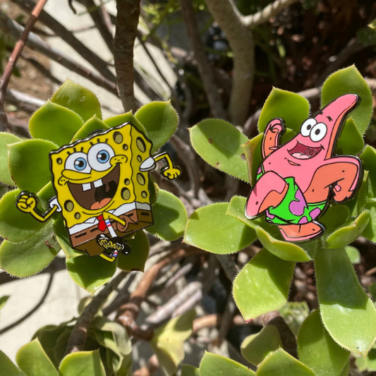 VK x CGA Running Sponge & Star 1.75"/2" Hard Enamel Pin sets