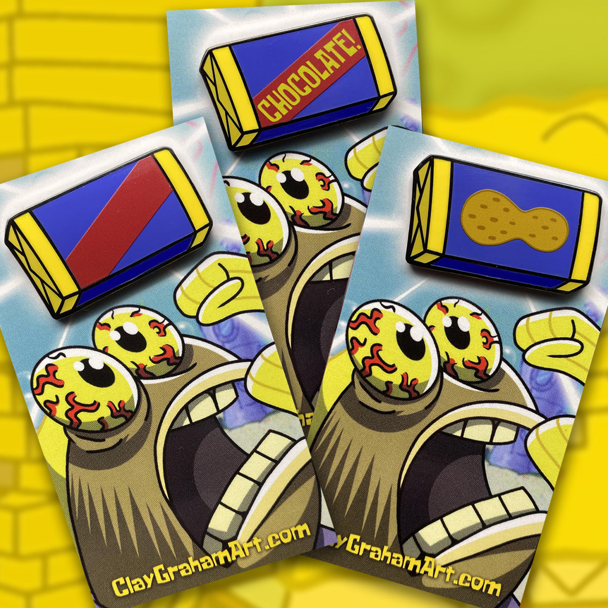 Chocolate! Bar 1.5" hard enamel pin