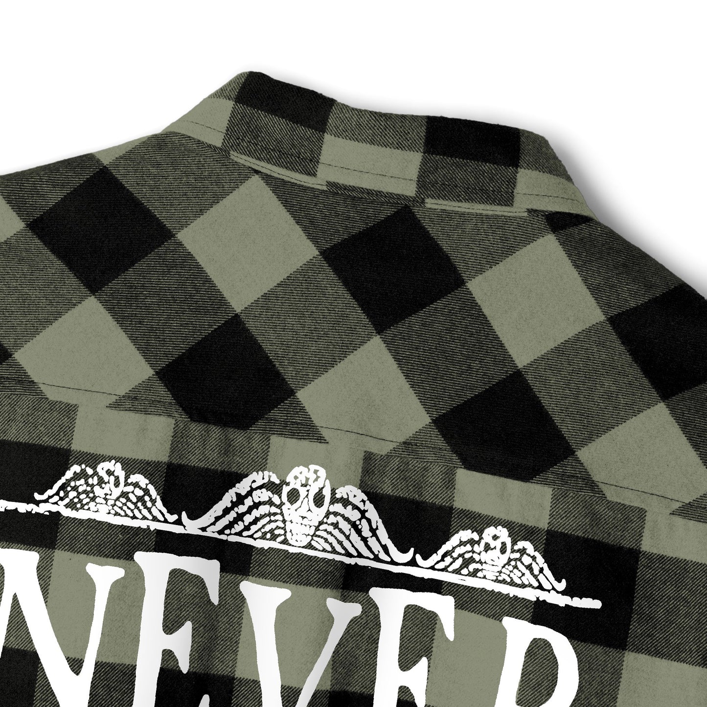 Never Trust the Living flannel shirt