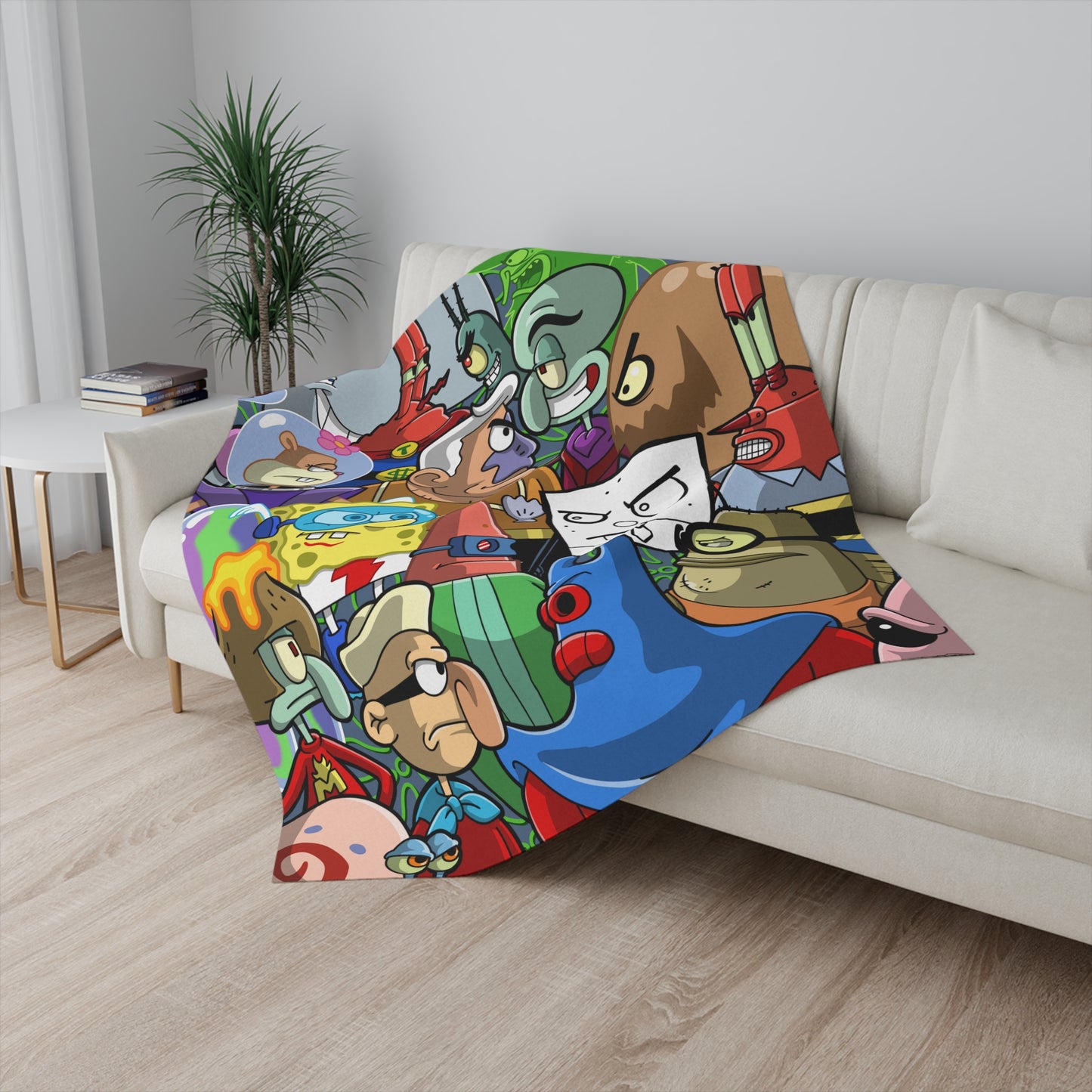 Good Vs EVIL sherpa fleece blanket