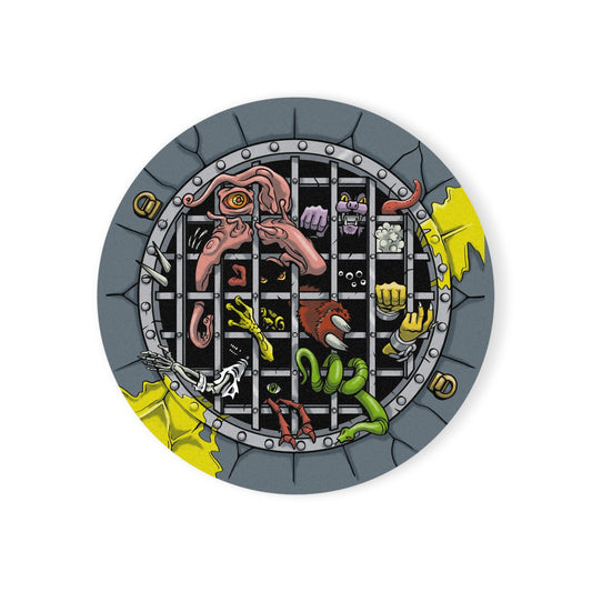 Dwell of Souls premium corkback coaster