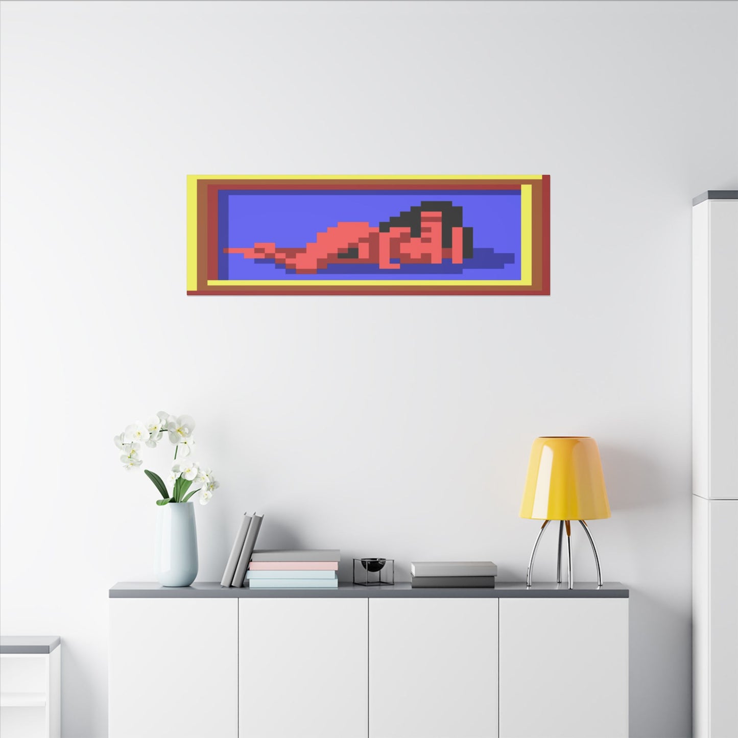 Lefty's Lo Rez Lady 60" x 20" canvas print