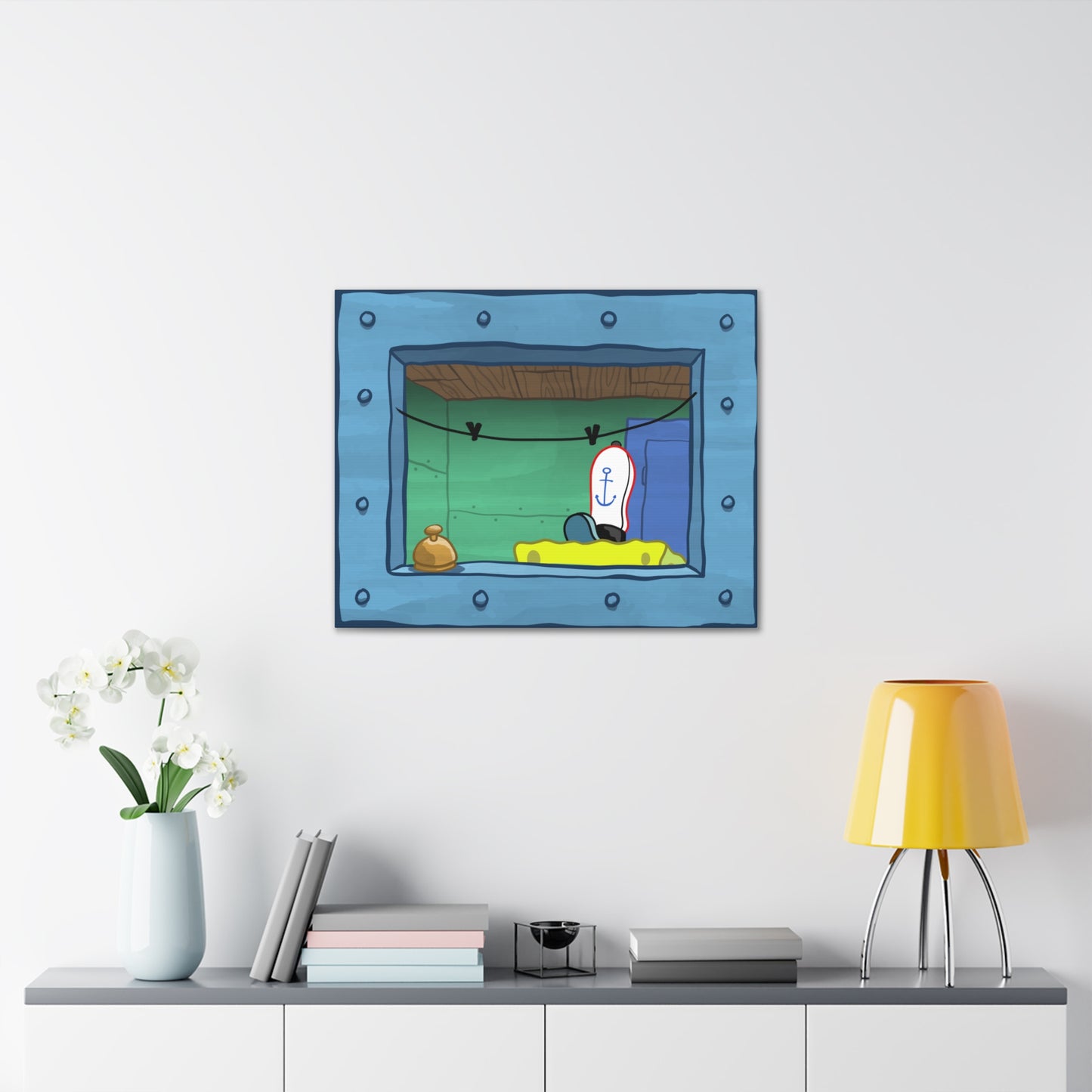 Fry Cook Window 30" x 24" canvas print