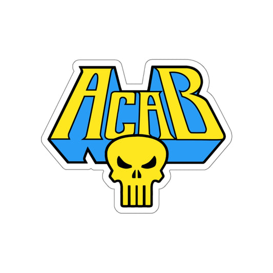 Archaic Corrupt And Broken YELLOW vinyl sticker