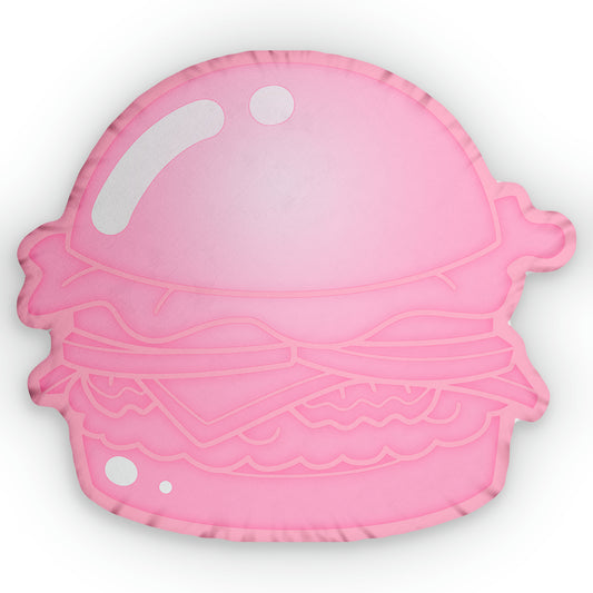 Pink Jellyfish Jelly Patty plush throw pillow