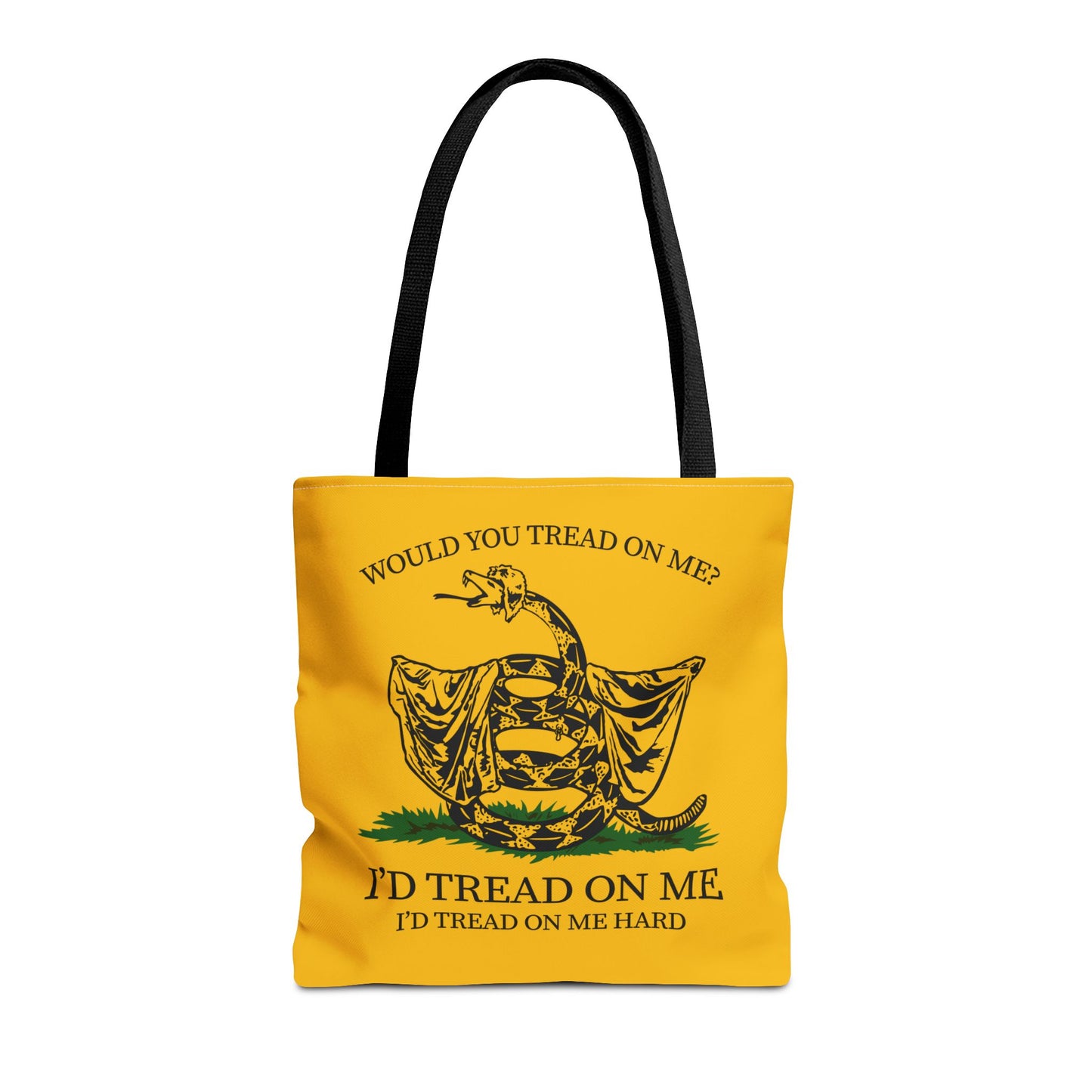 Would You Tread On Me? tote bag