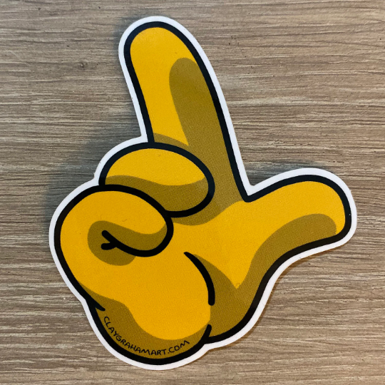 Cartoon Loser vinyl sticker