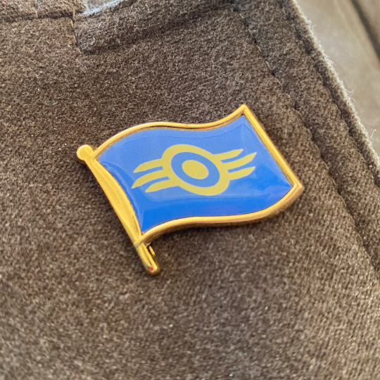 Wasteland Factions Flags 1.25" Die-Struck/Digital Offset Pin