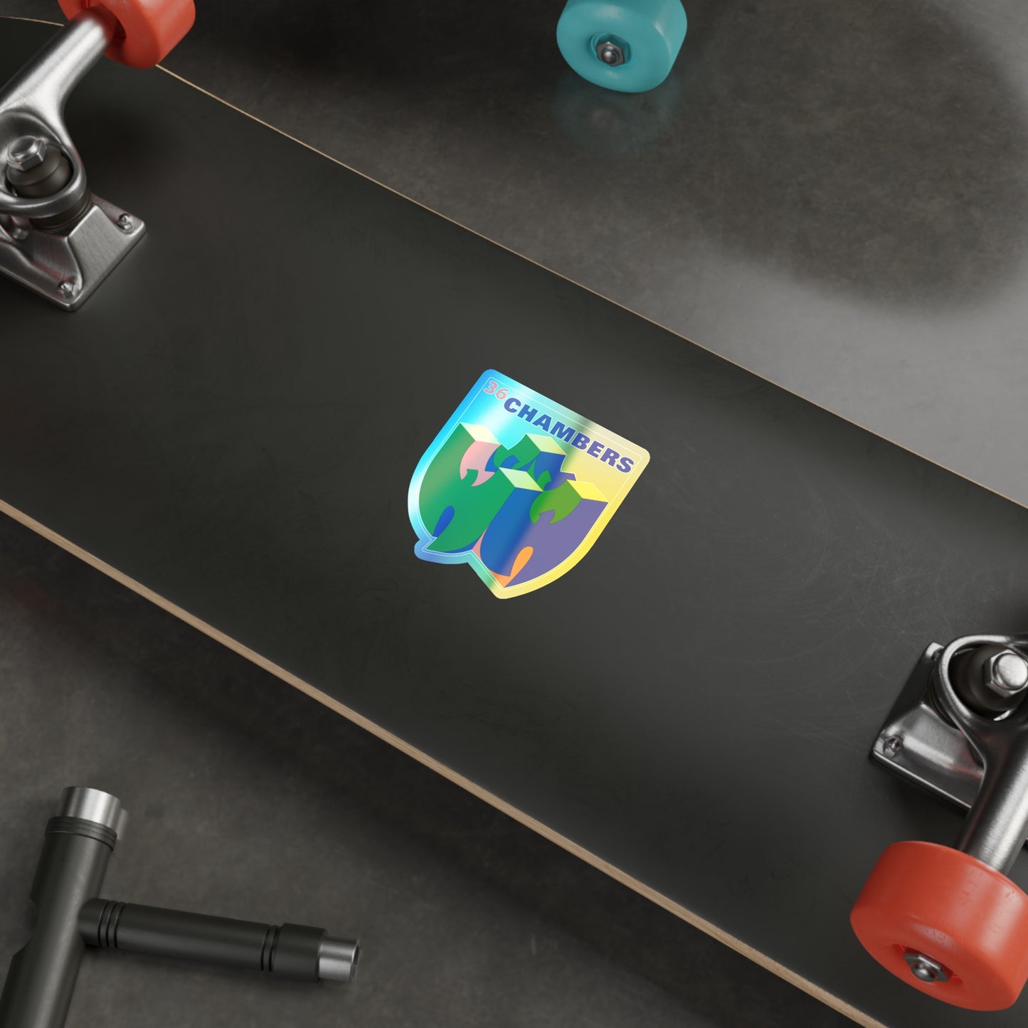 WUtendo 64 holographic vinyl sticker