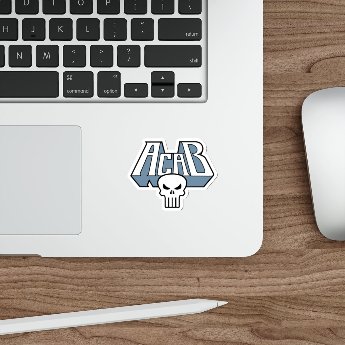 Archaic Corrupt And Broken WHITE vinyl sticker