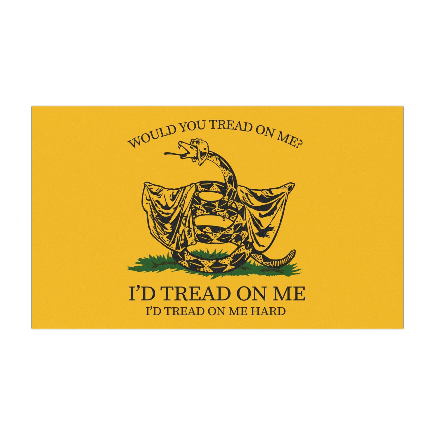 Would You Tread On Me car magnet