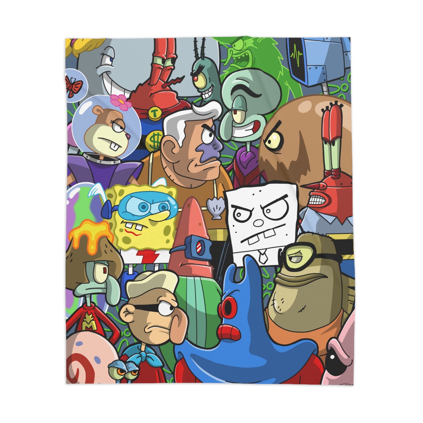 Good Vs EVIL sherpa fleece blanket