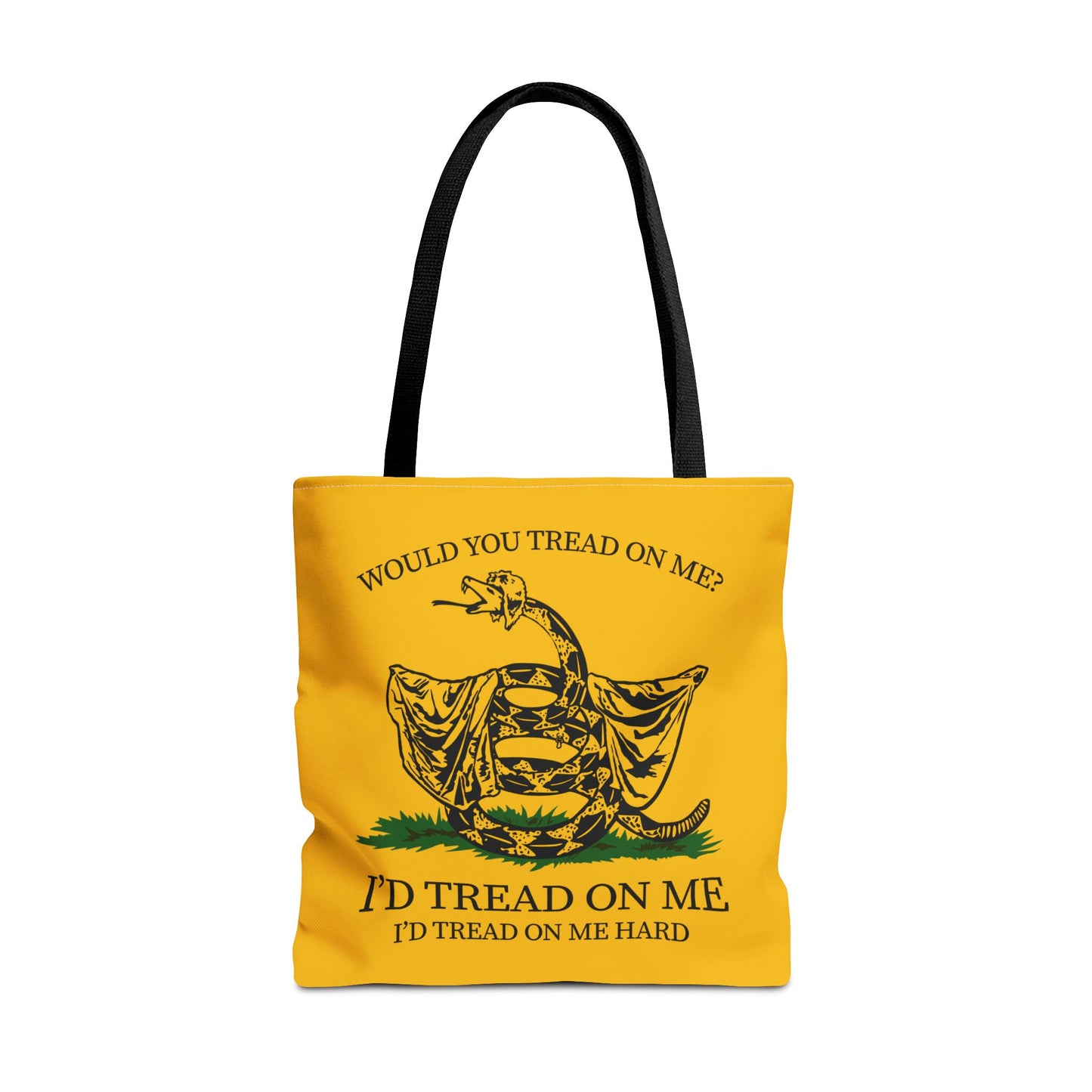 Would You Tread On Me? tote bag
