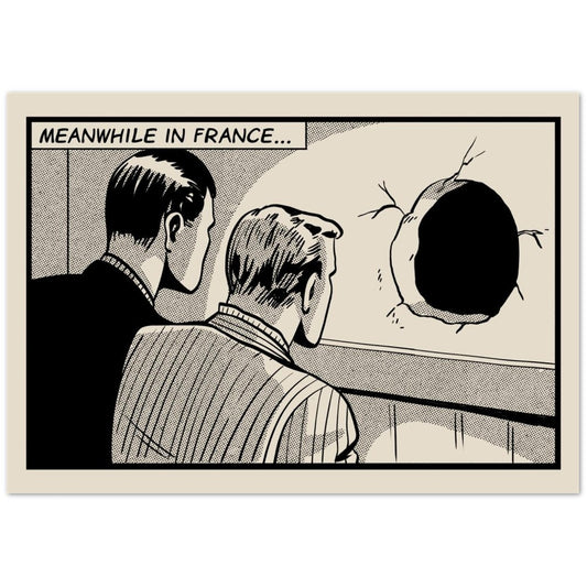 Meanwhile In France semi-gloss poster