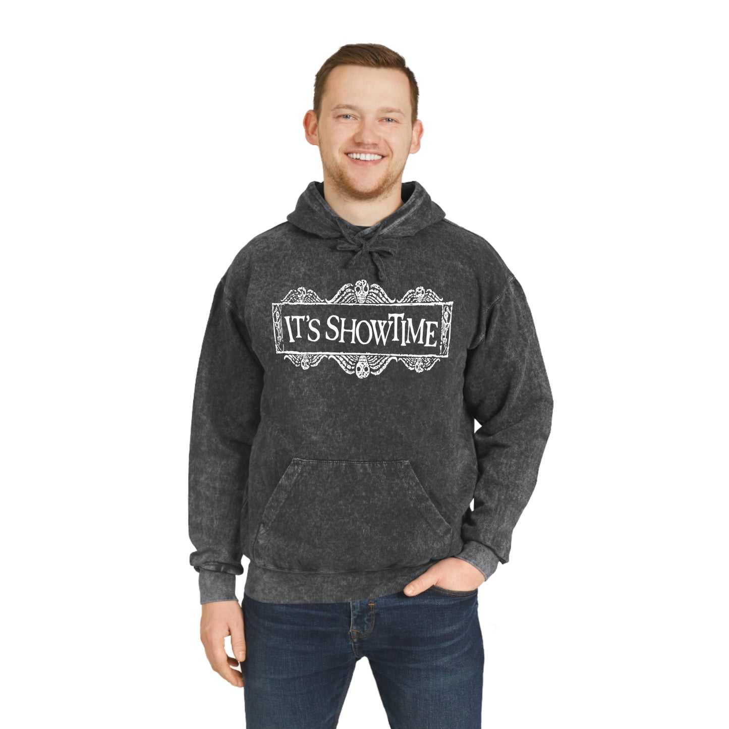 It's Showtime mineral wash hoodie