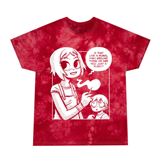 Moral Hight Ground tie-dye t-shirt