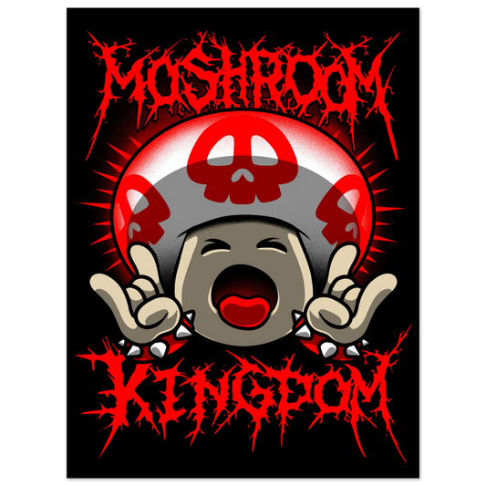 Moshroom Kingdom semi-gloss poster