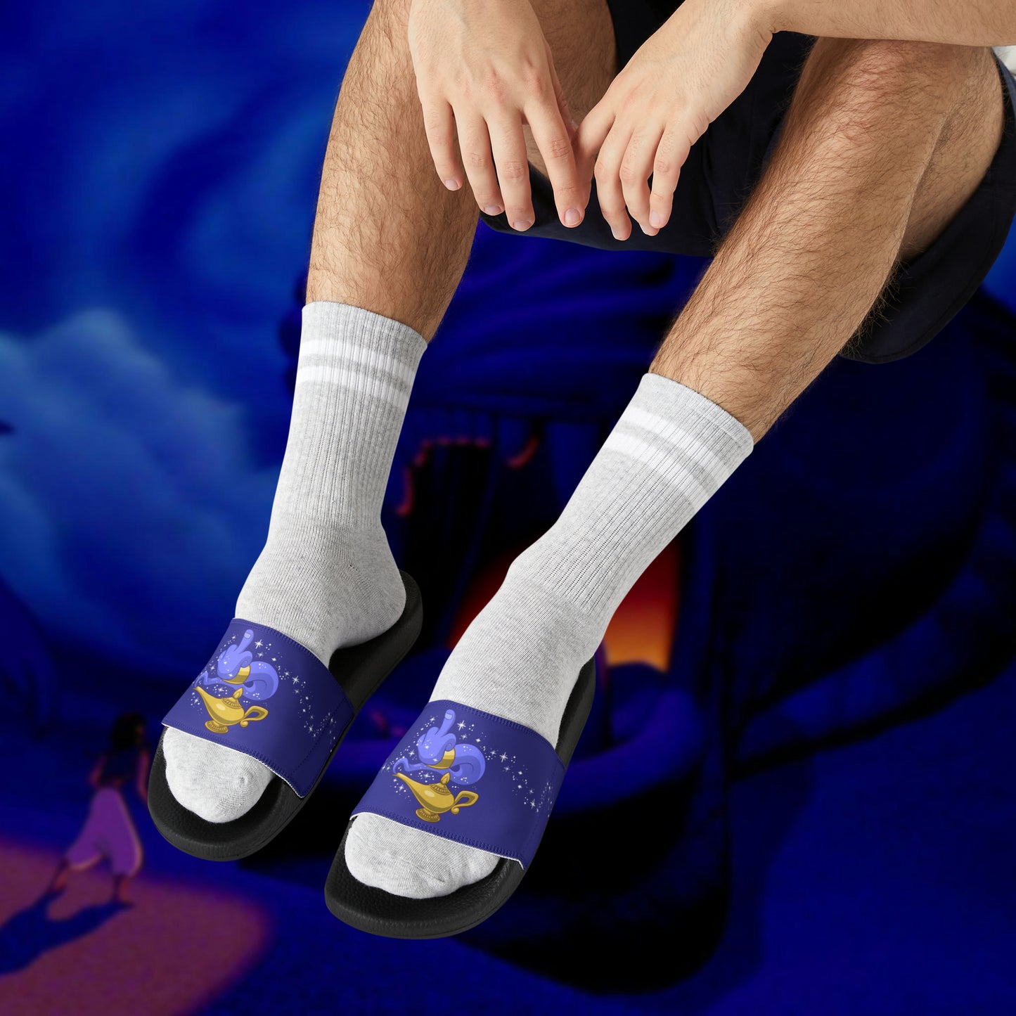 One Wish Left men's PU slide sandals