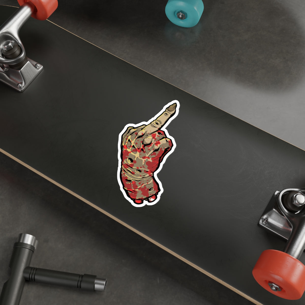 Evil Hand vinyl sticker