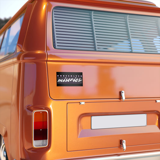 Unresolved Miseries bumper sticker