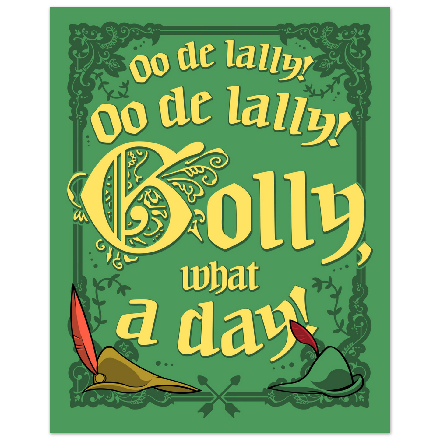 Golly, What a Day semi-gloss poster