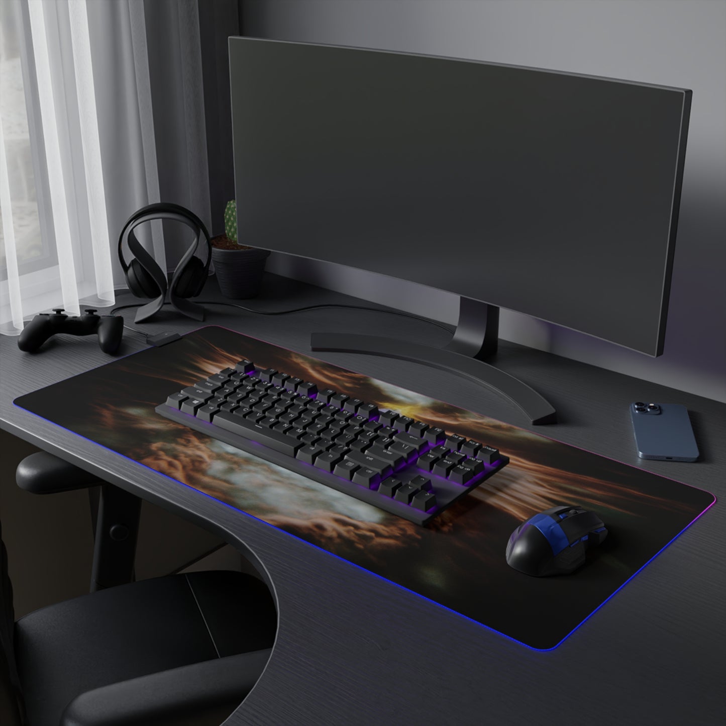 Alternate Dimension Fridge LED desk mat