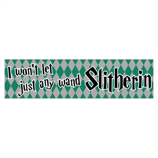 Dirty Potter Slitherin bumper sticker