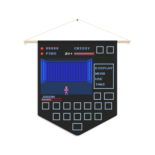 Camp Pixel Lake Pinventory Pennant