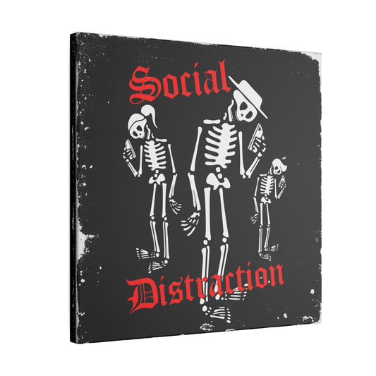 Social Distraction 12" X 12" canvas print