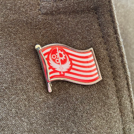 Wasteland Factions Flags 1.25" Die-Struck/Digital Offset Pin