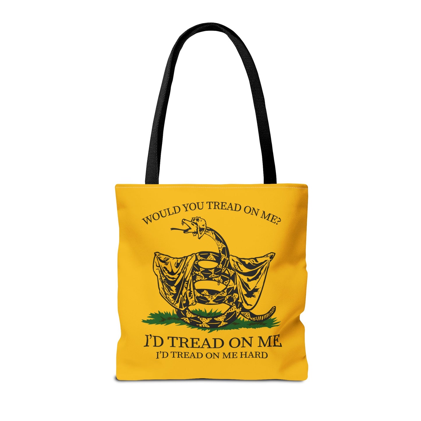 Would You Tread On Me? tote bag