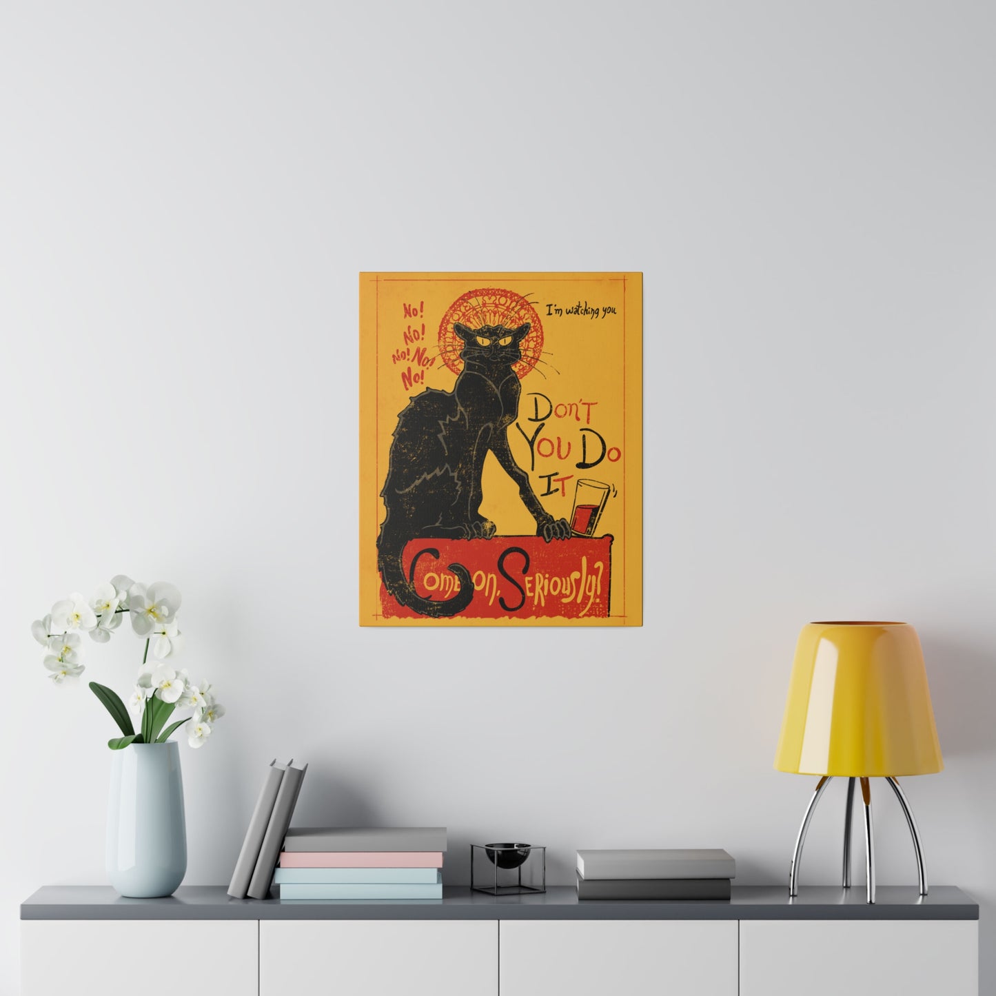 Le Chat Méchant 16" x 20" canvas print