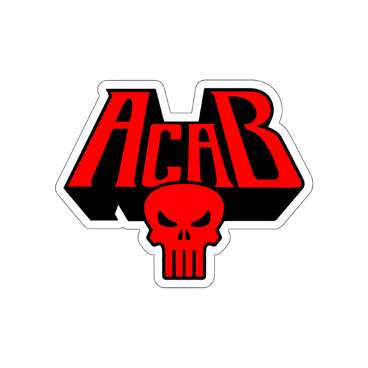 Archaic Corrupt And Broken RED vinyl sticker