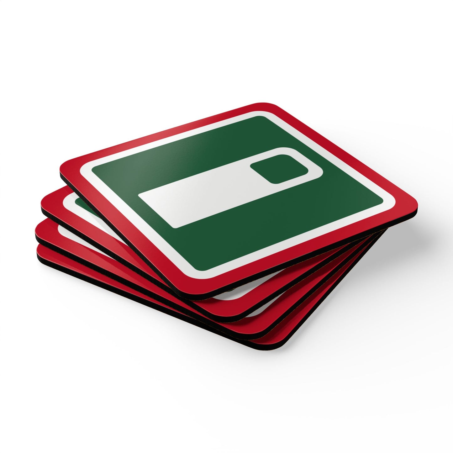 Semiotic Coffee premium corkback coaster set