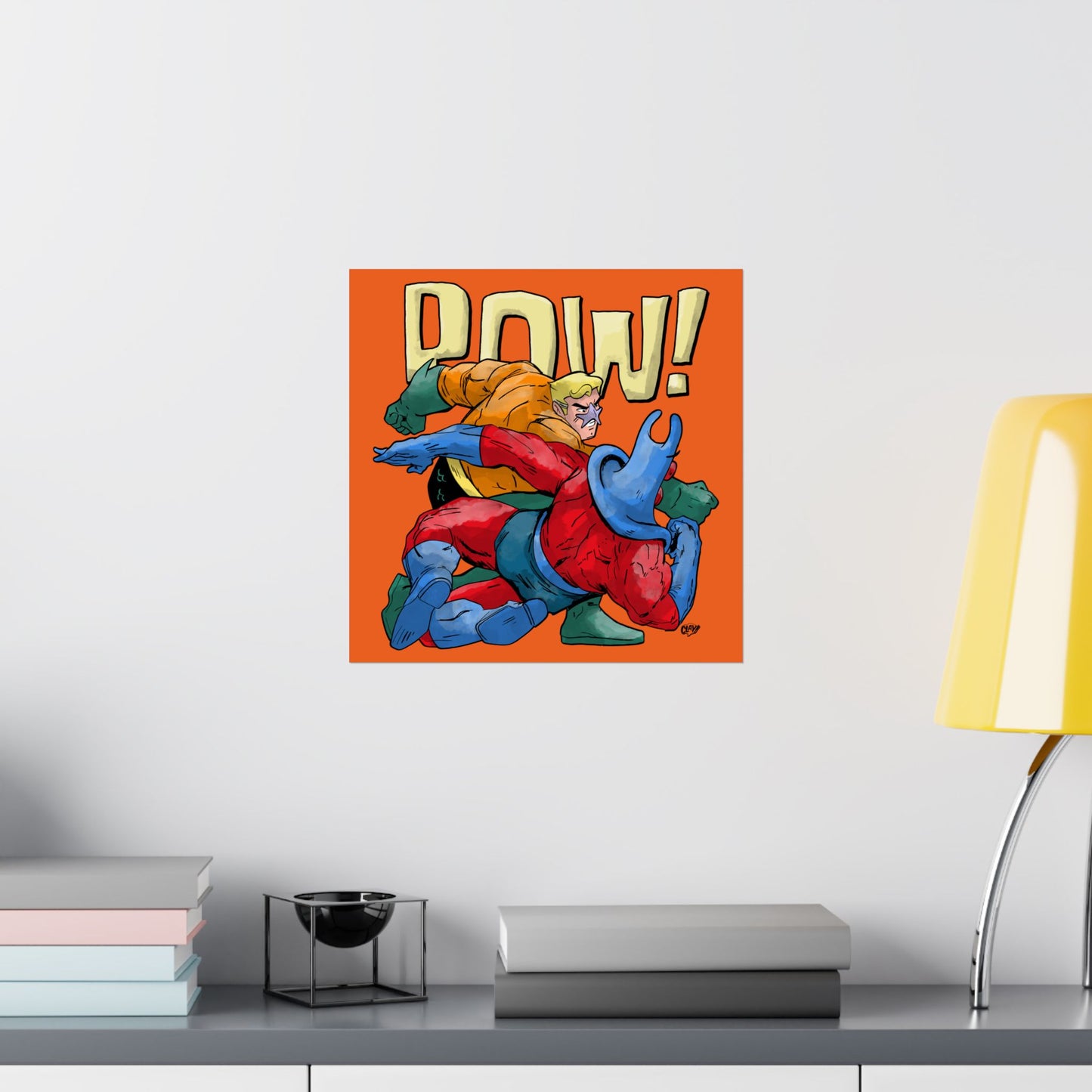 The Sea Knight Returns Punch satin poster
